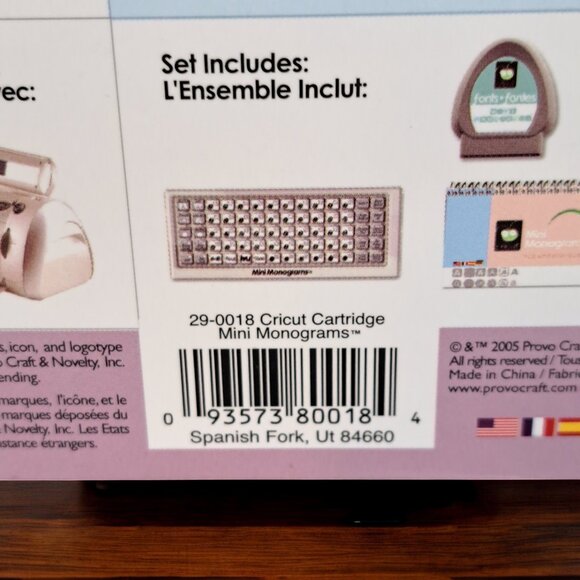 Cricut Mini Monograms Cricut Die Cut - Picture 4 of 15